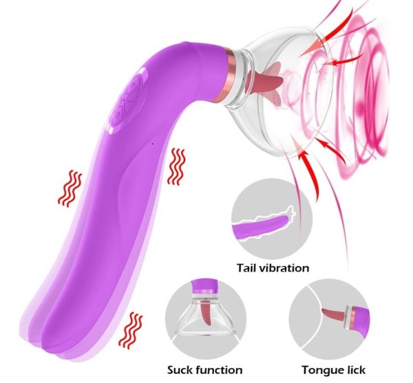 3 in 1 licking,sucking+shaker