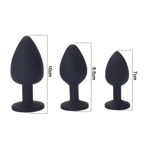 3-Piece Silicone Anal Plug Set